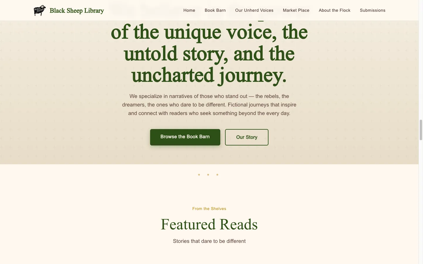 Black Sheep Library — e-commerce platform built by Fox & Hound Consulting